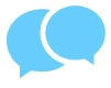 A Bchat graphic that facilitates user engagement and site interaction.